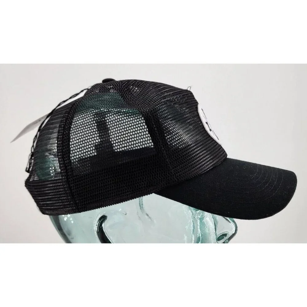 New‎ With Tags ZYIA Active Black Mesh Snapback Trucker Hat Cap Unisex One Size